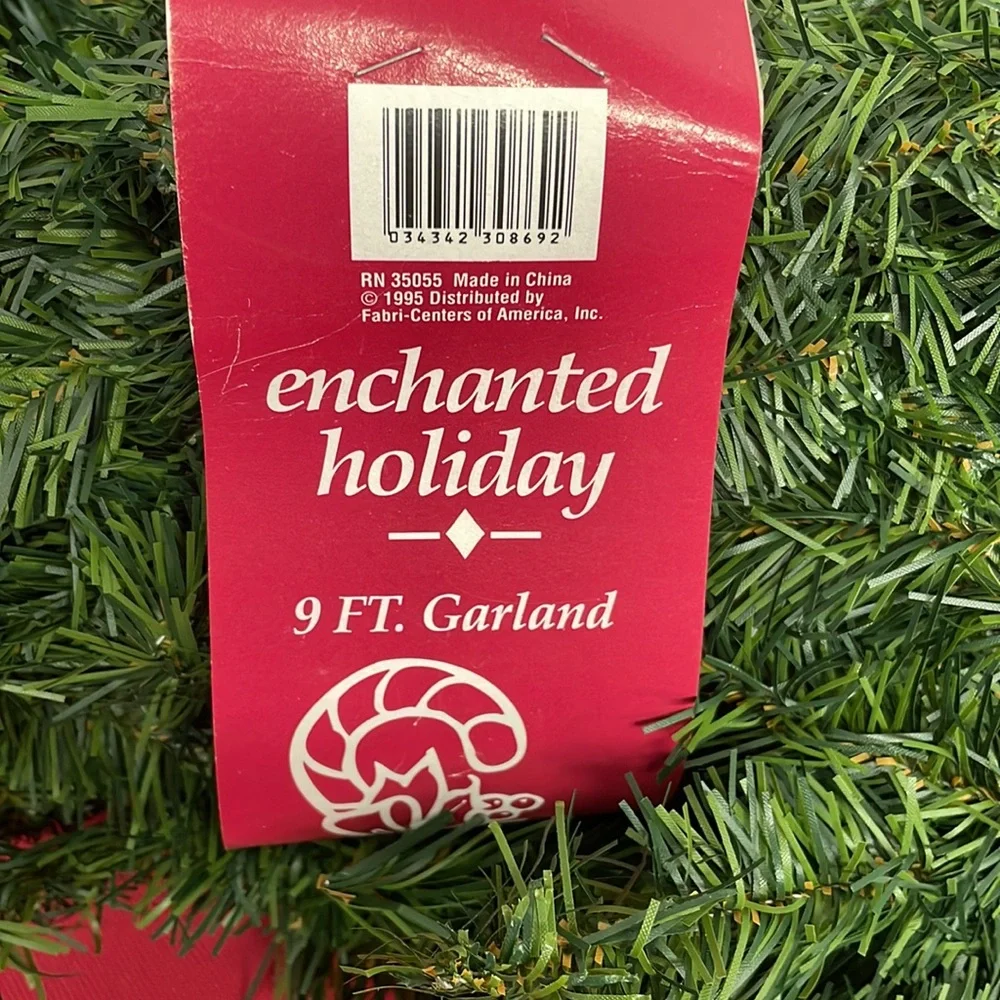 Enchanted Holiday 9Ft Garland Lot of 3